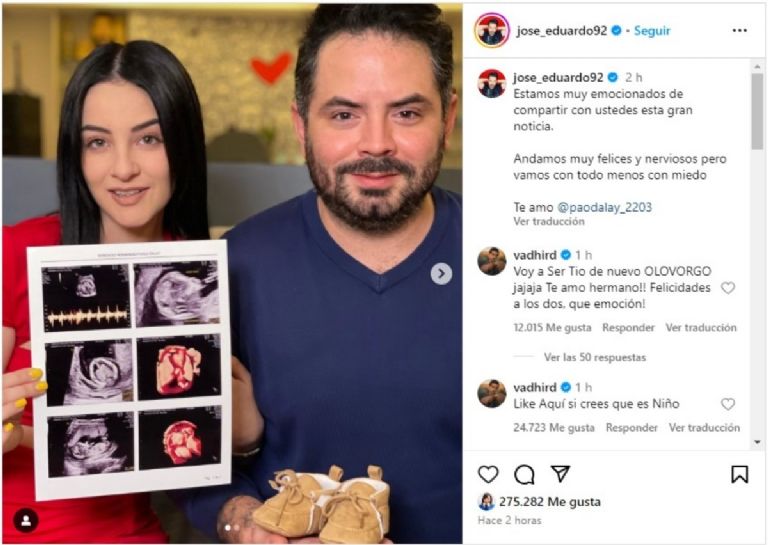 José Eduardo Derbez anuncia que espera a su primer hijo