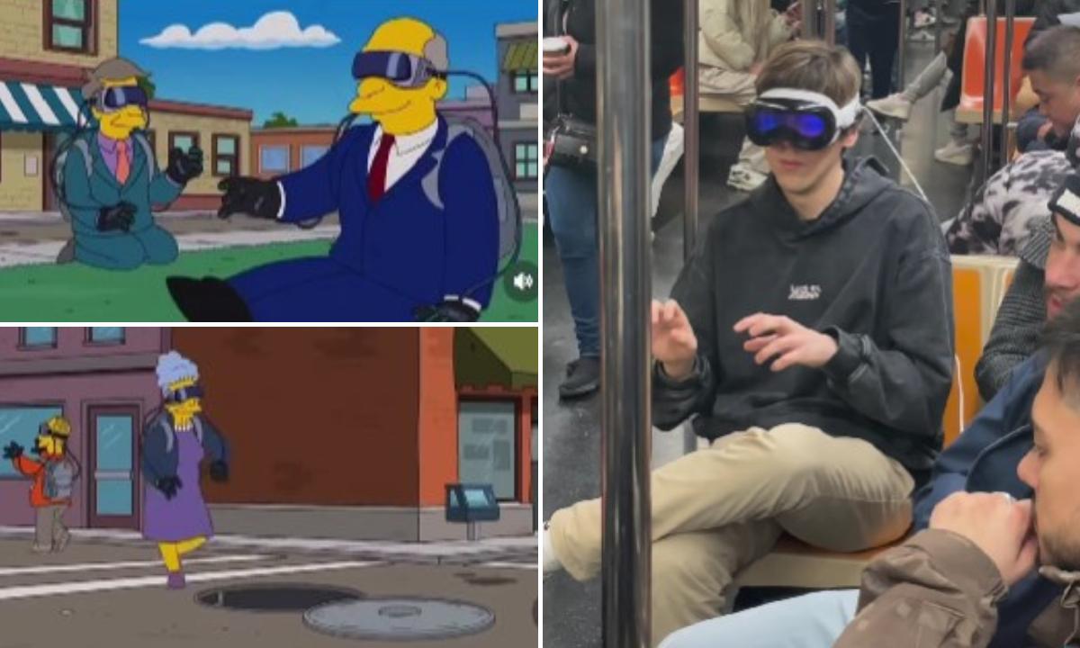 Los Simpson lo hacen de nuevo, predijeron las gafas Apple Vision Pro para los humanos
