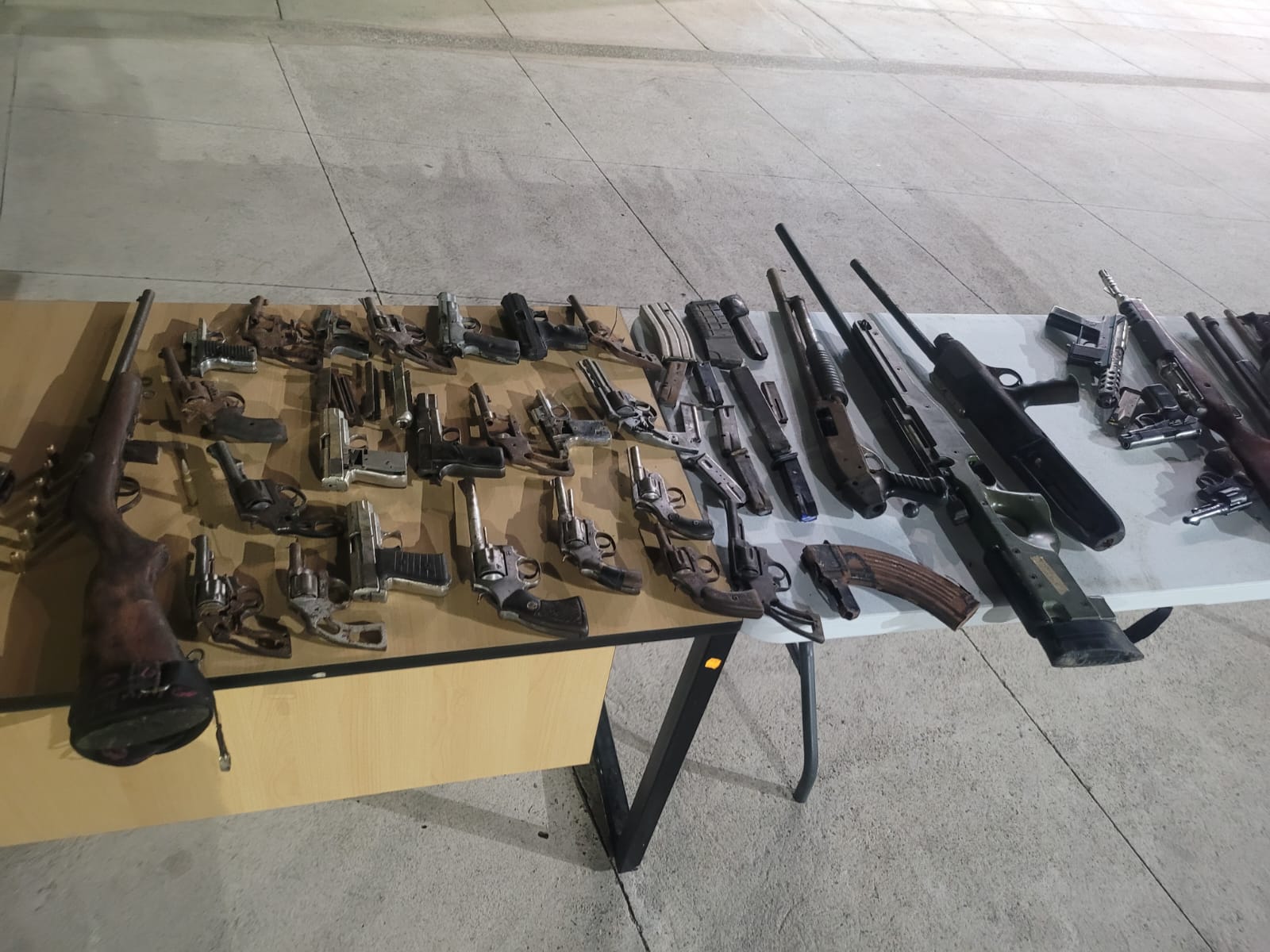 Policías descubren en Olanchito, Yoro, armas Ilegales y anuncian operativos especiales durante Semana Santa