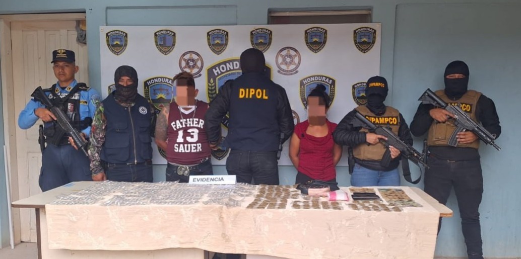 A prisión preventiva distribuidores de droga de la MS-13 en Marcala, La Paz