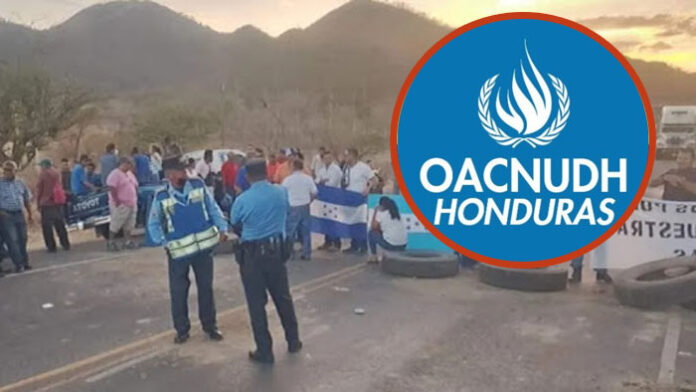 OACNUD expresa preocupación por actos violentos contra manifestantes de Choluteca