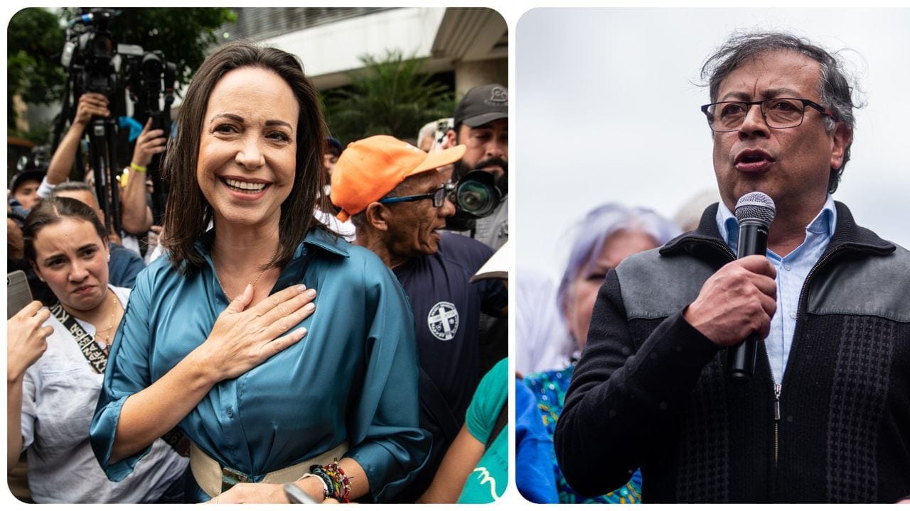 Gustavo Petro califica de “golpe antidemocrático” la inhabilitación administrativa de María Corina Machado