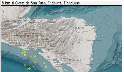 Copeco registra sismo de baja magnitud 2.6, en Gracias, Lempira