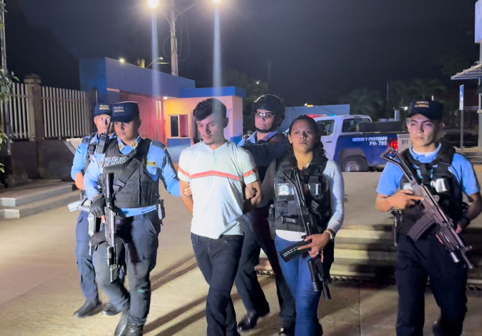 Policía Nacional detiene a un sujeto por el homicidio de tres personas en Catacamas, Olancho