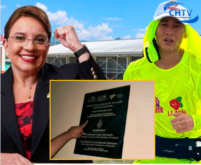 Gobierno coloca placa y se “acredita” escuela inaugurada por Shin Fujiyama