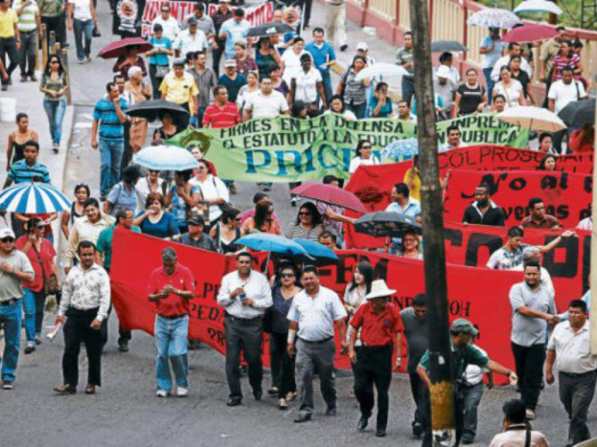 Docentes realizarán movilizaciones la próxima semana por incumplimiento de acuerdos