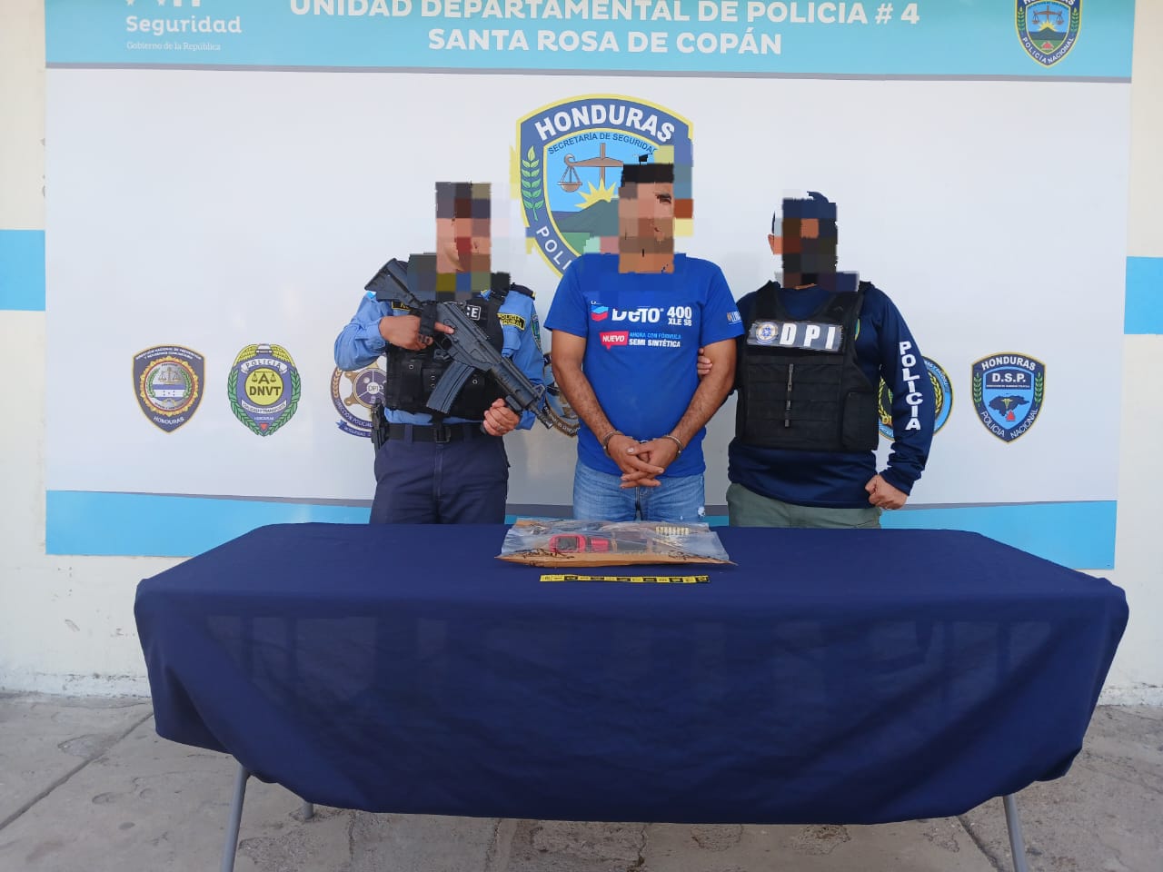 Por porte ilegal de arma de fuego detienen a sujeto en Copán