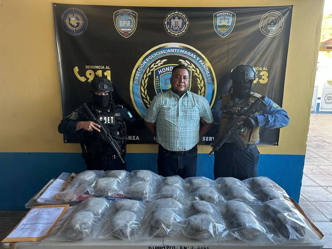 Policía Nacional captura a individuo con fuerte cargamento de droga en El Paraíso
