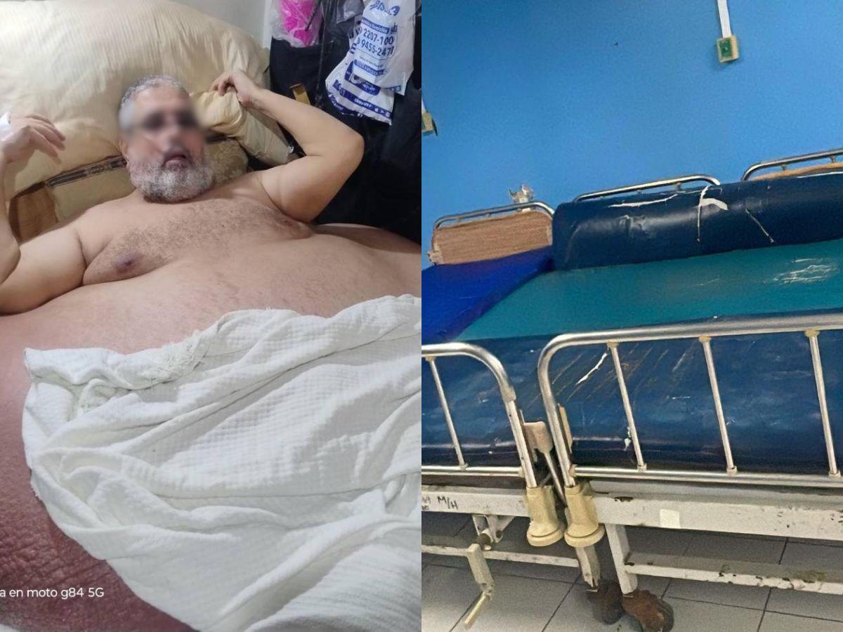 Bomberos bajan en grúa a paciente con problemas de obesidad extrema que pesa 630 libras en La Ceiba