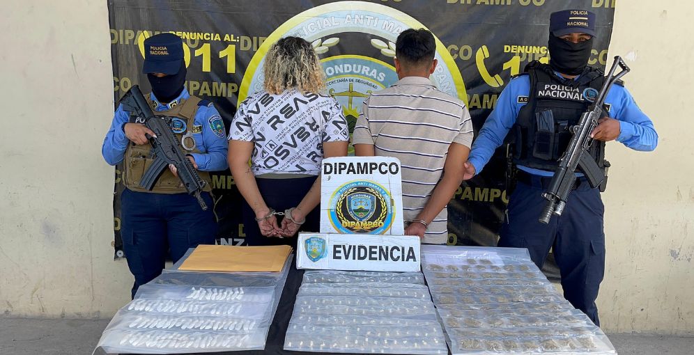 Capturan a dos miembros de la Pandilla 18 por venta y distribución de estupefacientes