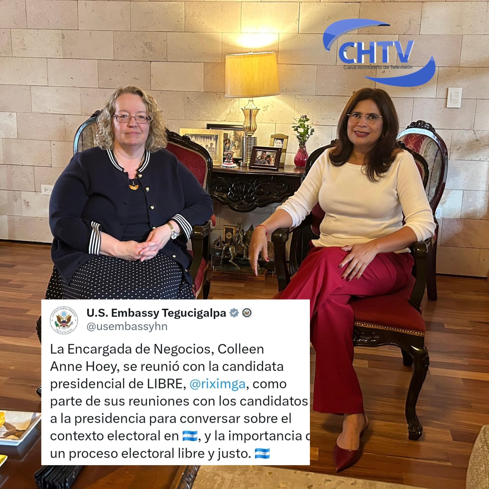 Encargada de Negocios de EEUU se reúne con Rixi Moncada