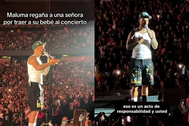 “Es un acto de irresponsabilidad”: Maluma regaña a fan por llevar a bebé a su concierto