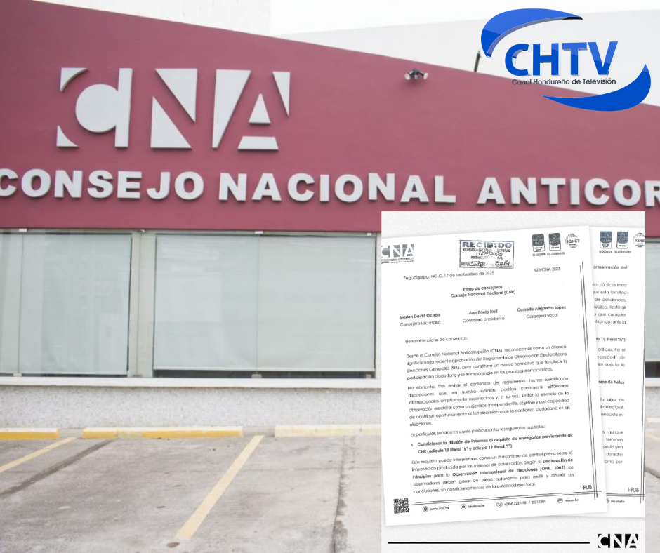 CNA pide revisión de cuatro disposiciones del Reglamento de Observación Electoral