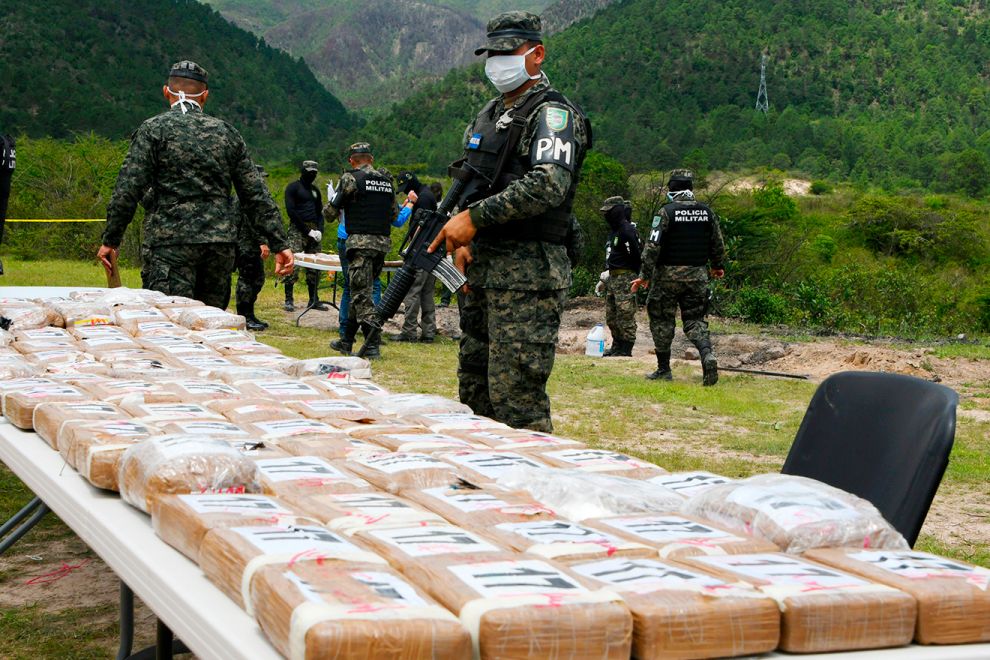 Honduras aparece en la lista de países clave en el tránsito de drogas según EE.UU.