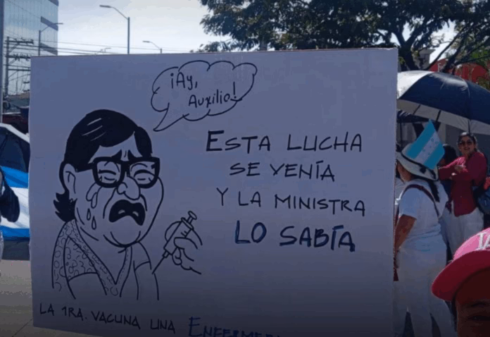 ANEEAH no cesan con protestas y asambleas informativas exigiendo a la presidenta Xiomara Castro pueda mediar en el conflicto