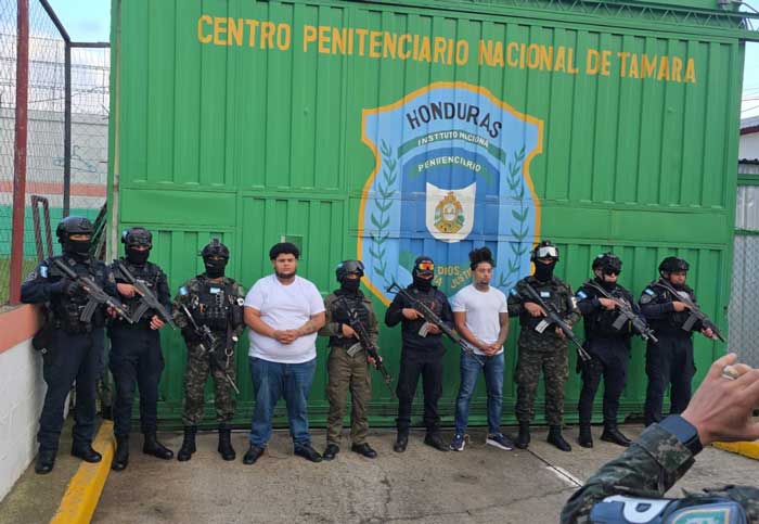 Honduras extradita hoy a dos connacionales solicitados por EEUU