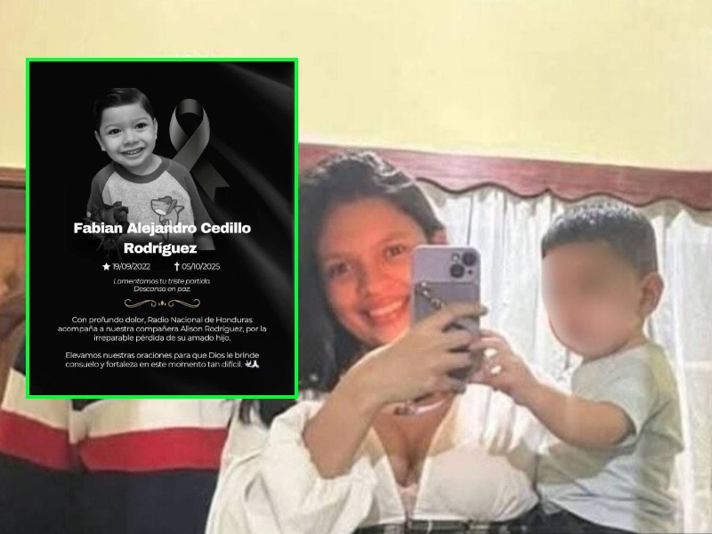 Fallece el pequeño Fabián, hijo de la periodista Alison Machado