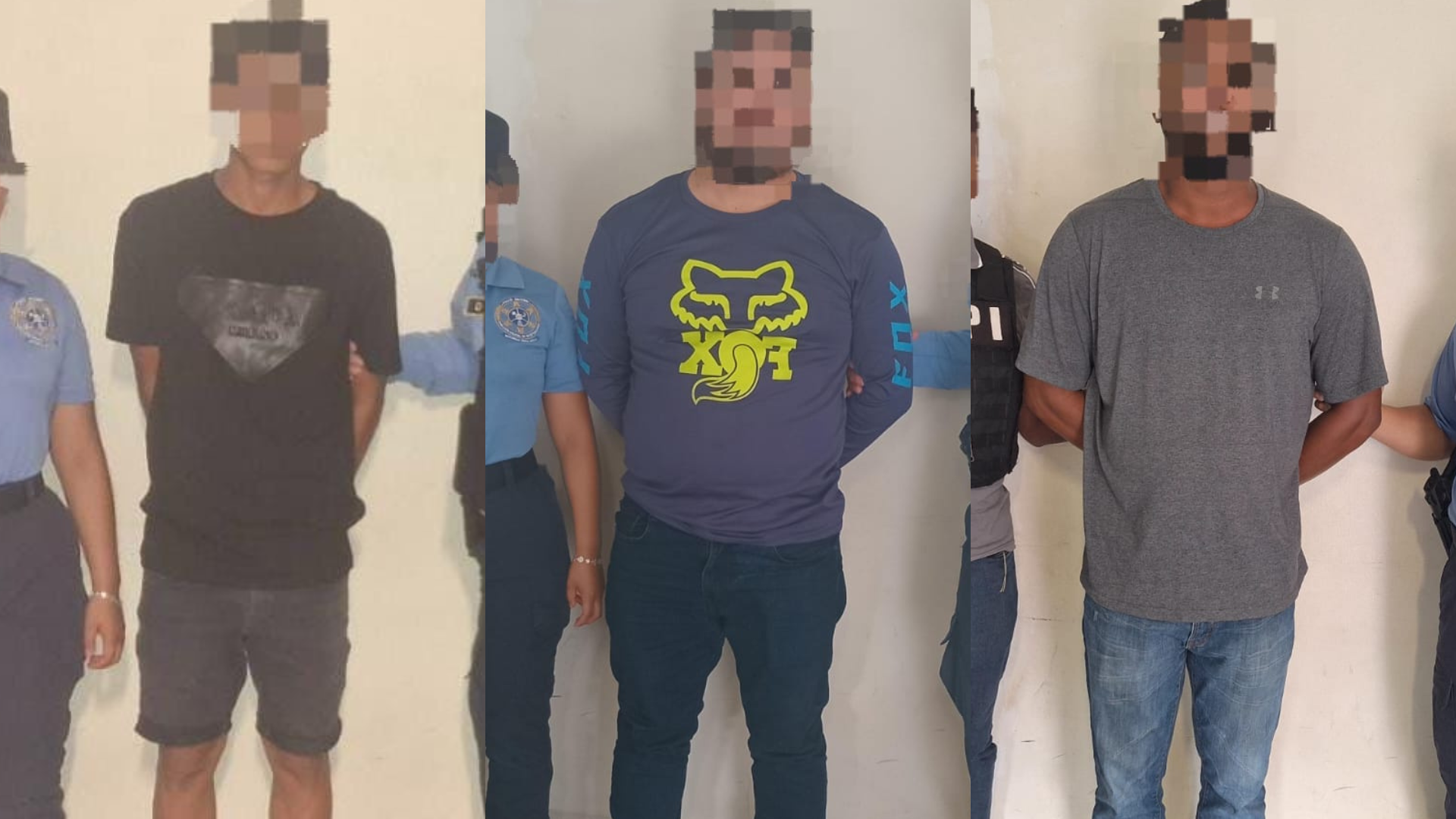Policía Nacional reporta tres detenciones por distintos delitos en el municipio de La Ceiba y La Másica