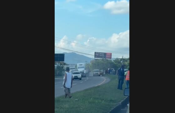 Las imágenes son elocuentes: se observa con claridad cómo la rastra avanza de forma implacable, impactando y arrastrando todo a su paso.