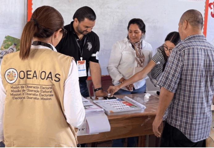 MOE/OEA destaca alta participación en elecciones hondureñas y solicita fortalecer garantías en la etapa poselectoral