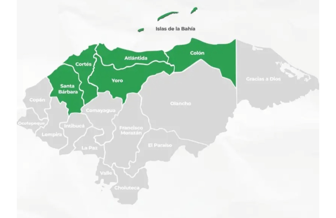 Copeco declara Alerta Verde en seis departamentos por ingreso de frente frío