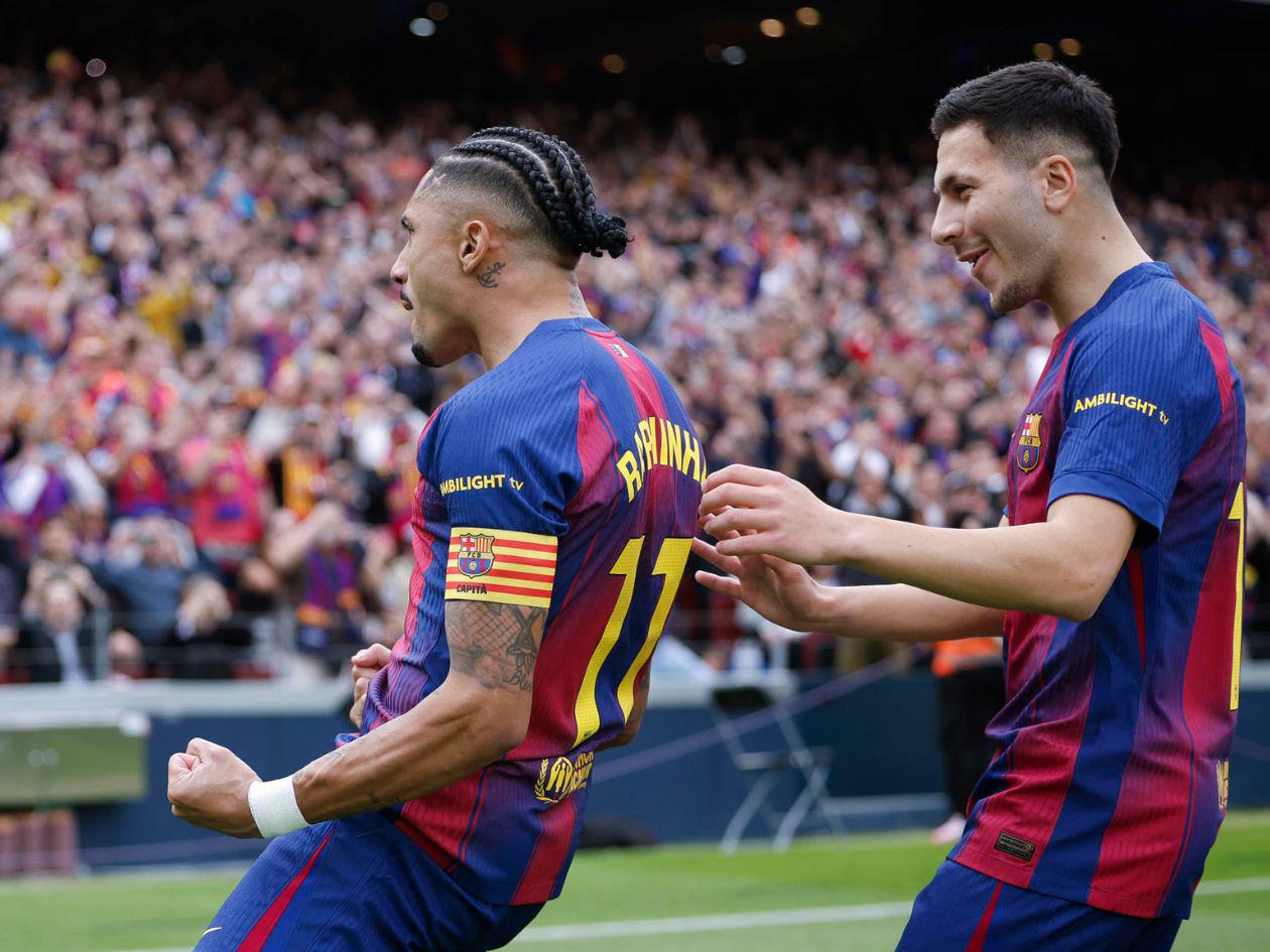 Raphinha lidera la goleada del Barcelona 5‑2 sobre el Sevilla en LaLiga