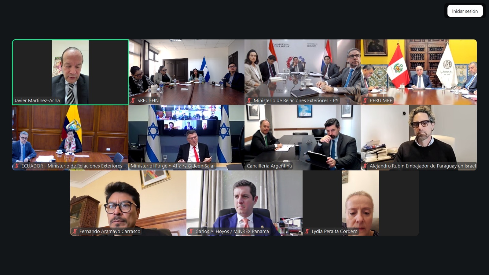 Honduras se suma a diálogo regional sobre crisis en Medio Oriente