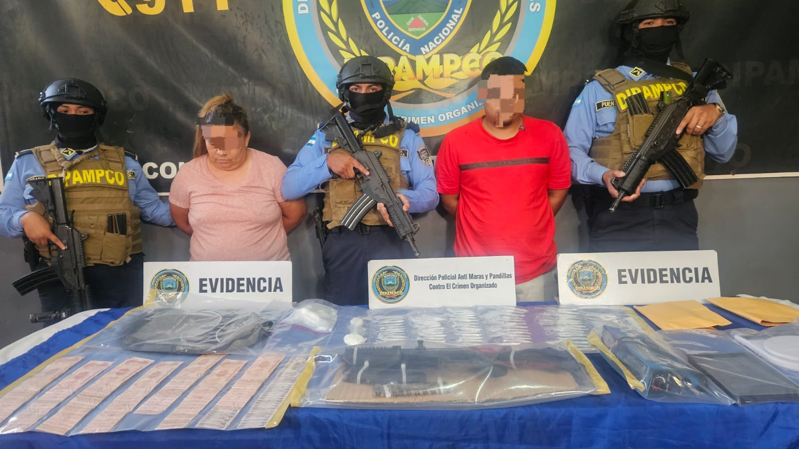 DIPAMPCO desarticula centro de logística de la Pandilla 18 en San Pedro Sula